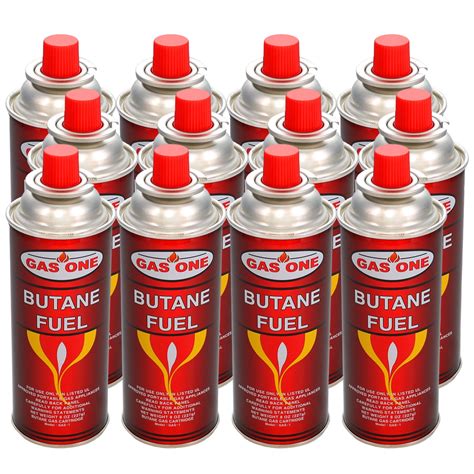 gasone butane fuel canister for camping stoves 12 pack